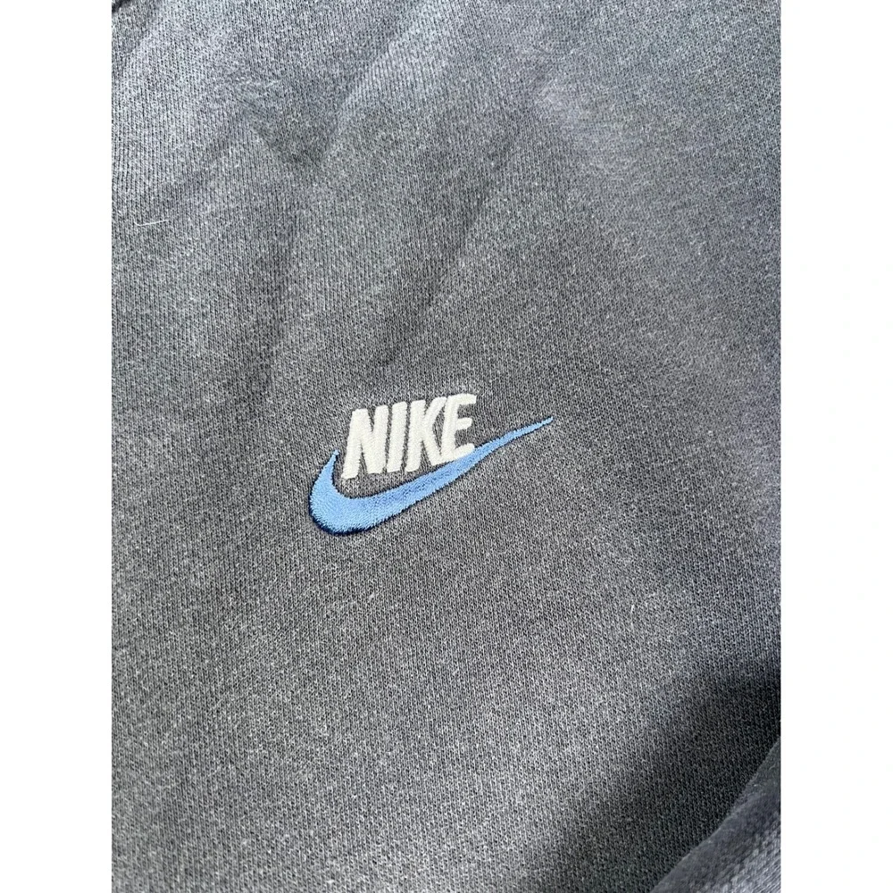 Nike Vintage Embroidered Logo Crewneck Sweatshirt Faded Black Size XL
